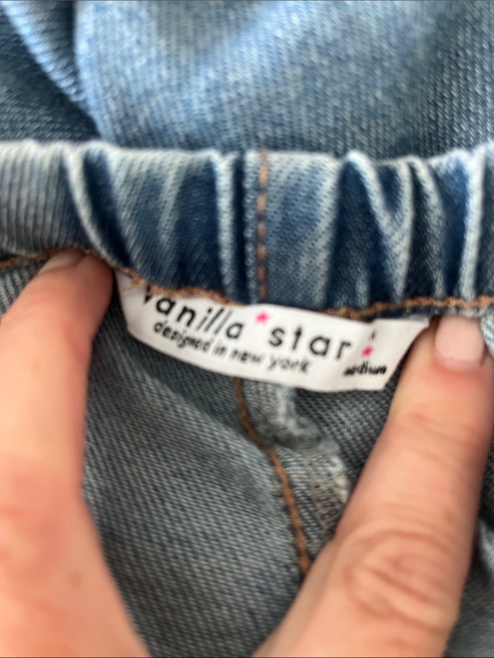 Vanilla Star Light Wash Blue Wide Leg Jeans - Picture 6 of 7